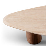 Tommy Franks Basilca Coffee Table - Walnut Travertine
