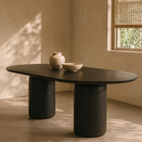 Tommy Franks Basilca Dining Table - 240cm - Matte Black