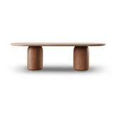 Tommy Franks Basilca Dining Table - 270cm - Walnut Travertine