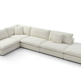 Tommy Franks Blanco 5 Piece Modular Sofa – Chex Polar Bouclé
