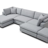 Tommy Franks Blanco Modular Sofa – Roma Weave Cool Grey 90