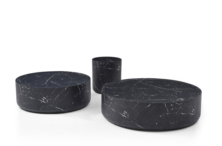Tommy Franks Ciladro Side Table – Faux Black Marble