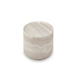 Tommy Franks Ciladro Side Table – Faux Travertine