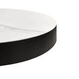 Tommy Franks Coin Coffee Table – White Ceramic Marble