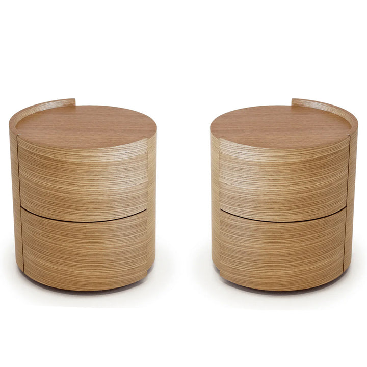 Tommy Franks Dexter Bedside Tables – Ash Oak – Set of 2