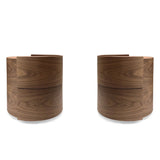 Tommy Franks Dexter Bedside Tables – Walnut – Set of 2