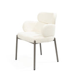 Tommy Franks Dream Dining Chair – Embley Bouclé White