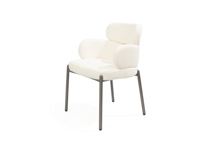 Tommy Franks Dream Dining Chair – Embley Bouclé White