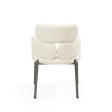Tommy Franks Dream Dining Chair – Embley Bouclé White