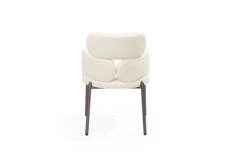 Tommy Franks Dream Dining Chair – Embley Bouclé White