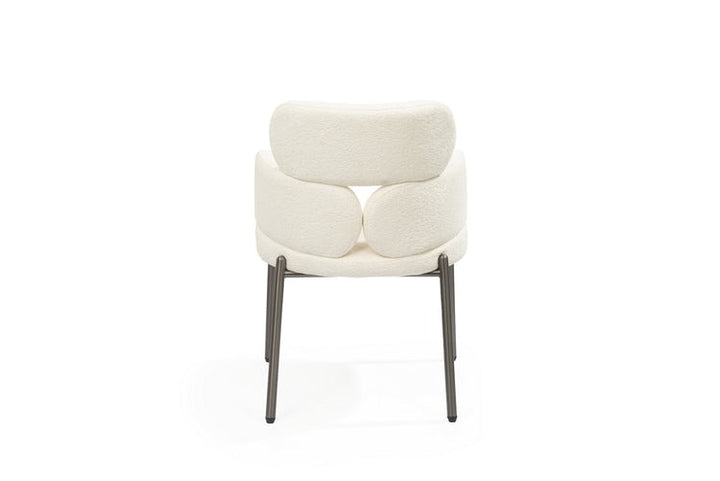 Tommy Franks Dream Dining Chair – Embley Bouclé White