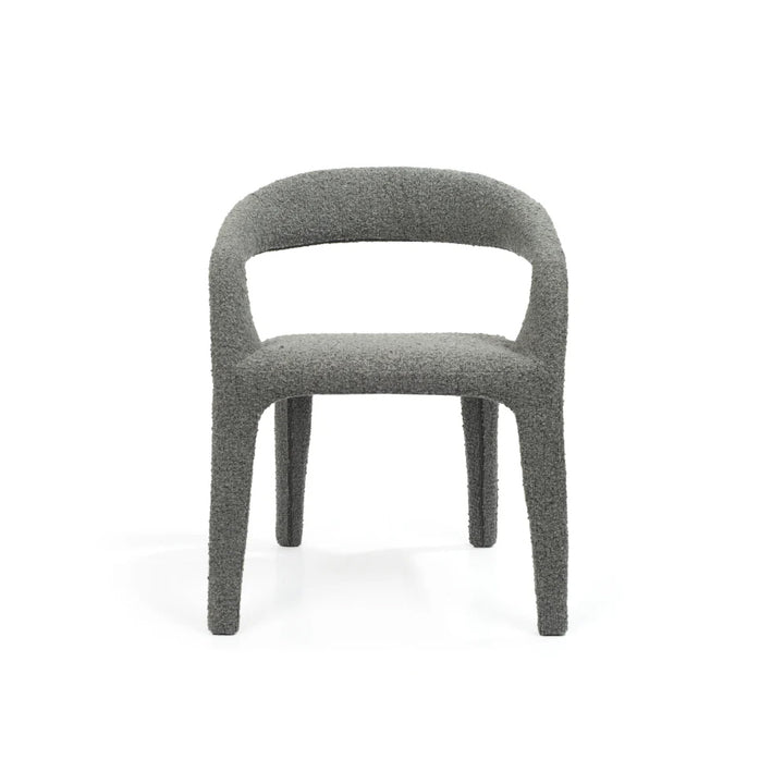 Tommy Franks Escada Dining Chair – Chex Charcoal Bouclé