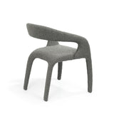 Tommy Franks Escada Dining Chair – Chex Charcoal Bouclé