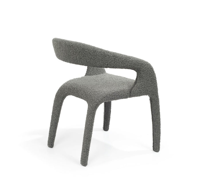 Tommy Franks Escada Dining Chair – Chex Charcoal Bouclé