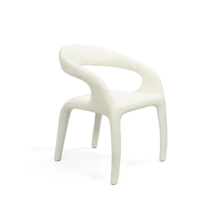 Tommy Franks Escada Dining Chair – Chex Polar Bouclé