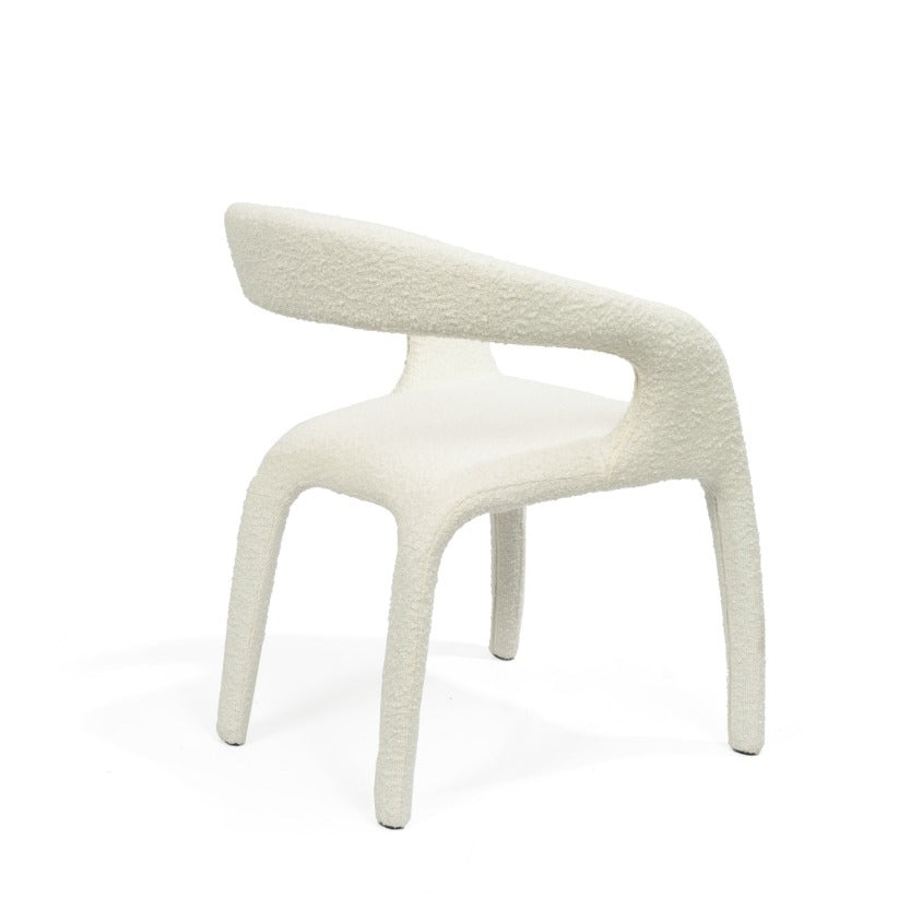 Tommy Franks Escada Dining Chair – Chex Polar Bouclé