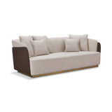 Tommy Franks Gemma 4-Seater Sofa - Olive & Cream