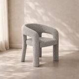 Tommy Franks Jace Dining Chair – Grey Boucle