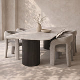 Tommy Franks Jace Dining Chair – Grey Boucle