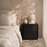 Tommy Franks Kota Bedside Table – Smoke Oak