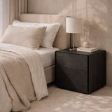 Tommy Franks Kota Bedside Table – Smoke Oak