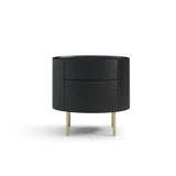 Tommy Franks Lantine Bedside Table – Black Oak