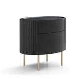 Tommy Franks Lantine Bedside Table – Black Oak