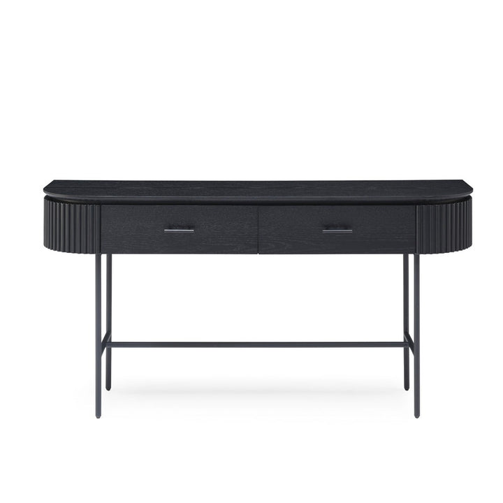 Tommy Franks Lantine Console Table – Black Oak