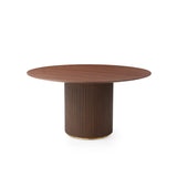 Tommy Franks Lantine Dining Table – 150cm – Walnut & Brass