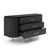 Tommy Franks Lantine Dresser – Matte Black Oak