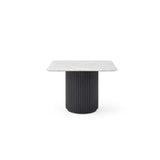 Tommy Franks Lantine Marble Side Table – Matte Black