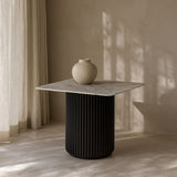 Tommy Franks Lantine Marble Side Table – Matte Black