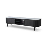 Tommy Franks Lantine Marble TV Unit – Black Oak