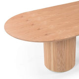 Tommy Franks Lantine Pill Shaped Dining Table in Ash Oak – 320