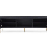 Tommy Franks Lantine TV Unit - Matte Black Oak