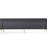 Tommy Franks Lantine TV Unit - Matte Black Oak