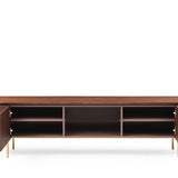 Tommy Franks Lantine TV Unit - Walnut & Brass