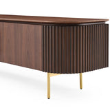Tommy Franks Lantine TV Unit - Walnut & Brass