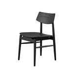 Tommy Franks Mono Solid Oak Dining Chair – Matte Black