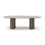 Tommy Franks Moon Dining Table – Cocoa & Cream Ceramic – 240cm