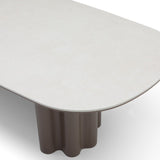 Tommy Franks Moon Dining Table – Cocoa & Cream Ceramic – 240cm