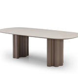 Tommy Franks Moon Dining Table – Cocoa & Cream Ceramic – 240cm