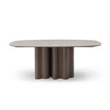Tommy Franks Moon Dining Table – Cocoa & Cream Ceramic – 200cm