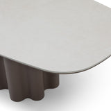 Tommy Franks Moon Dining Table – Cocoa & Cream Ceramic – 200cm