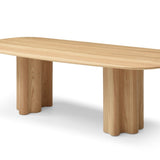 Tommy Franks Moon Dining Table – Light Oak – 240cm