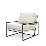 Tommy Franks Newell Lounge Chair – Avery Velour Cream