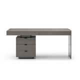 Tommy Franks Oston Office Desk – Grey – Left