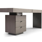 Tommy Franks Oston Office Desk – Grey – Left