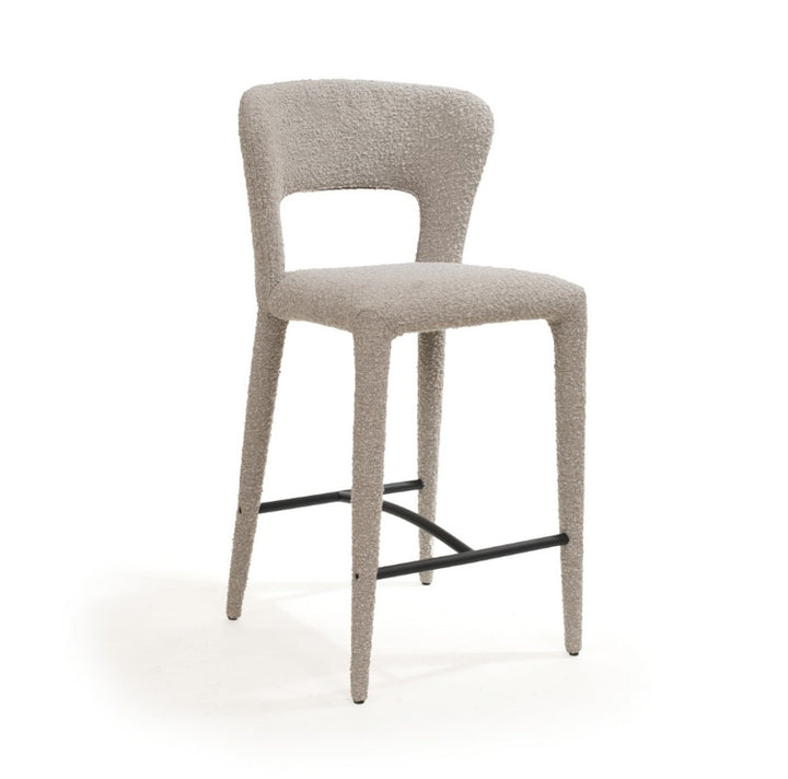 Tommy Franks Pari I Bar Stool - Chex Boucle Polar