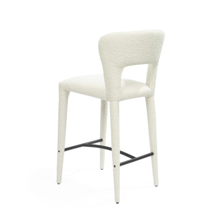 Tommy Franks Pari I Bar Stool - Chex Boucle Polar